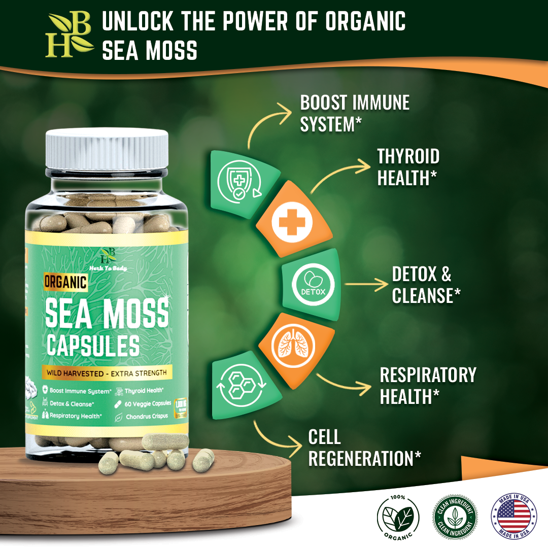 Organic Sea Moss Capsules (60 Capsules)