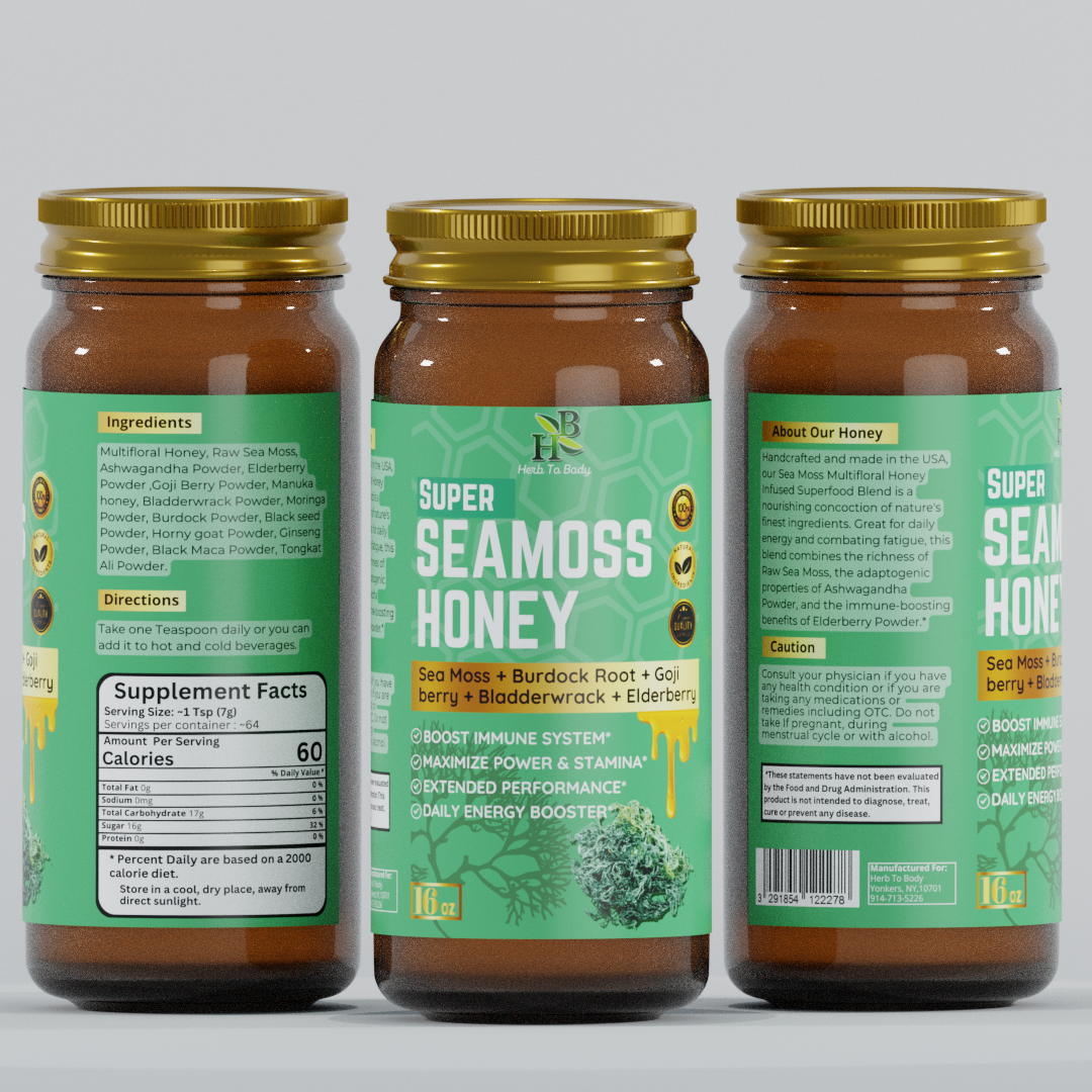 Super Sea Moss Honey 16oz