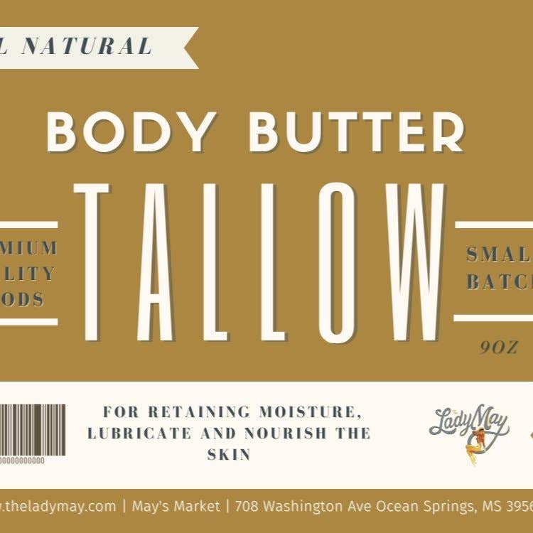 Tallow Body Butter – Grass-Fed Beef Tallow Moisturizer