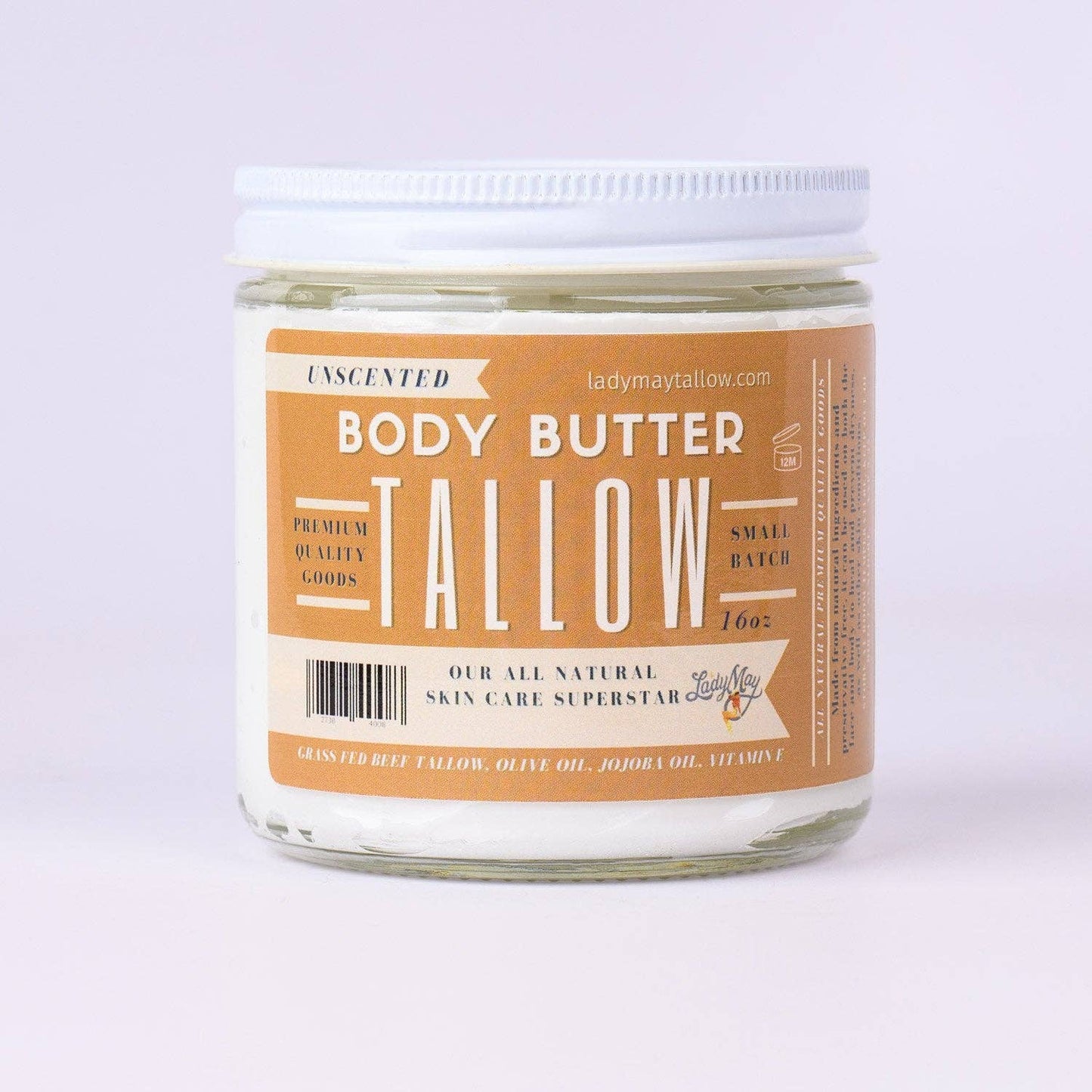 Tallow Body Butter – Grass-Fed Beef Tallow Moisturizer