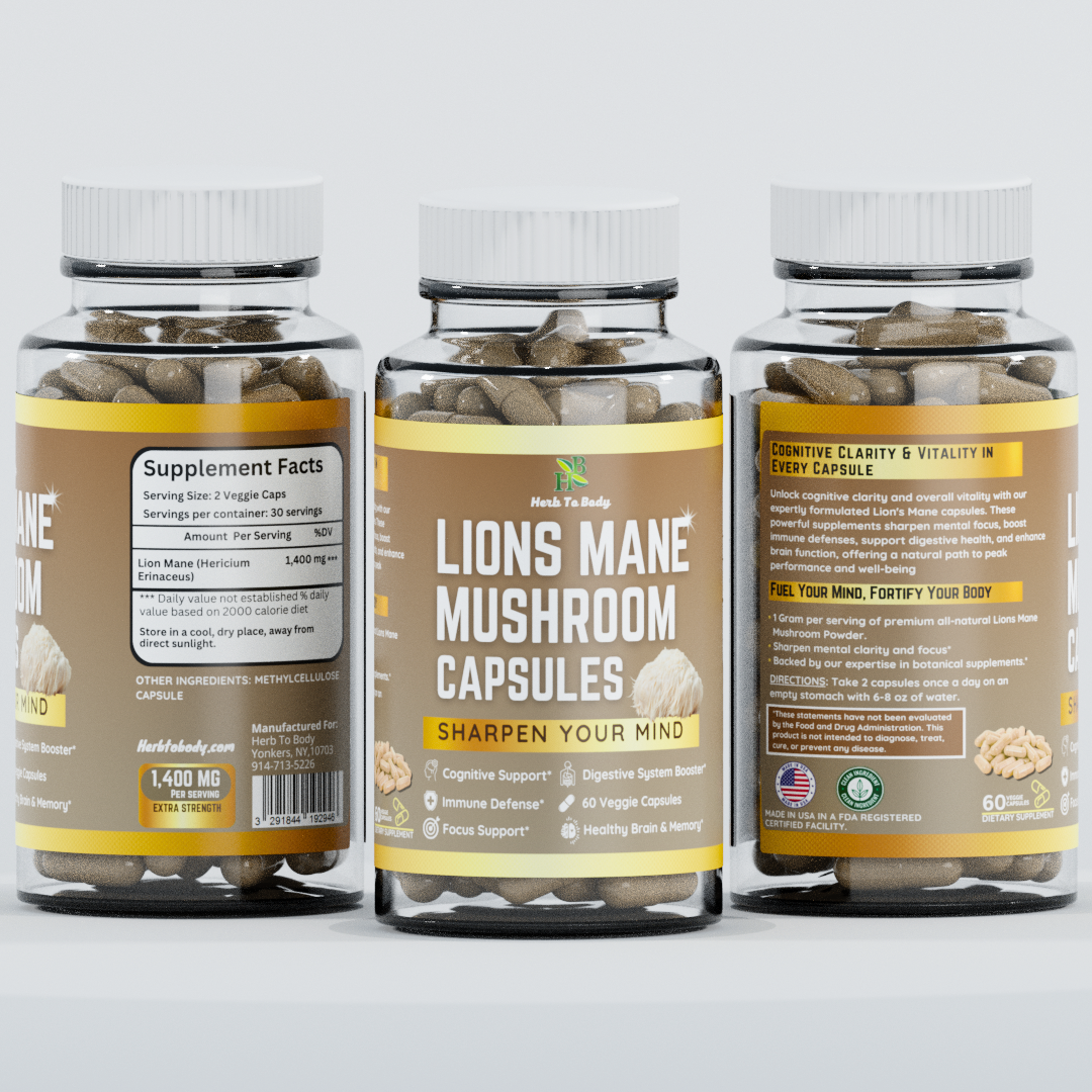 Lions Mane Mushroom - 60 Capsules