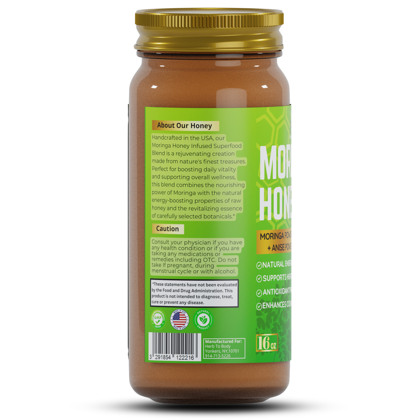 Moringa Honey 16oz