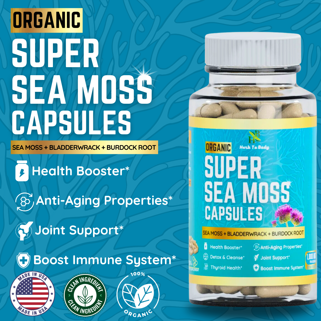 Organic Super Sea Moss Capsules (60 Capsules)