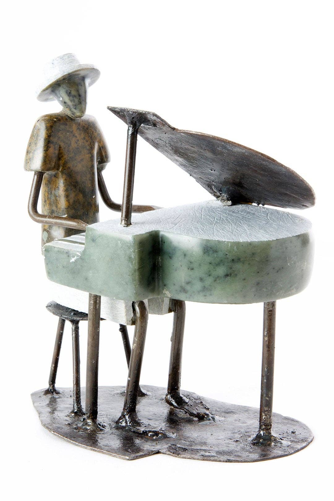 Shona Stone and Metal Pianist Festival Band Sculpture