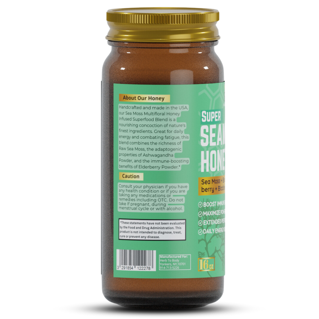 Super Sea Moss Honey 16oz