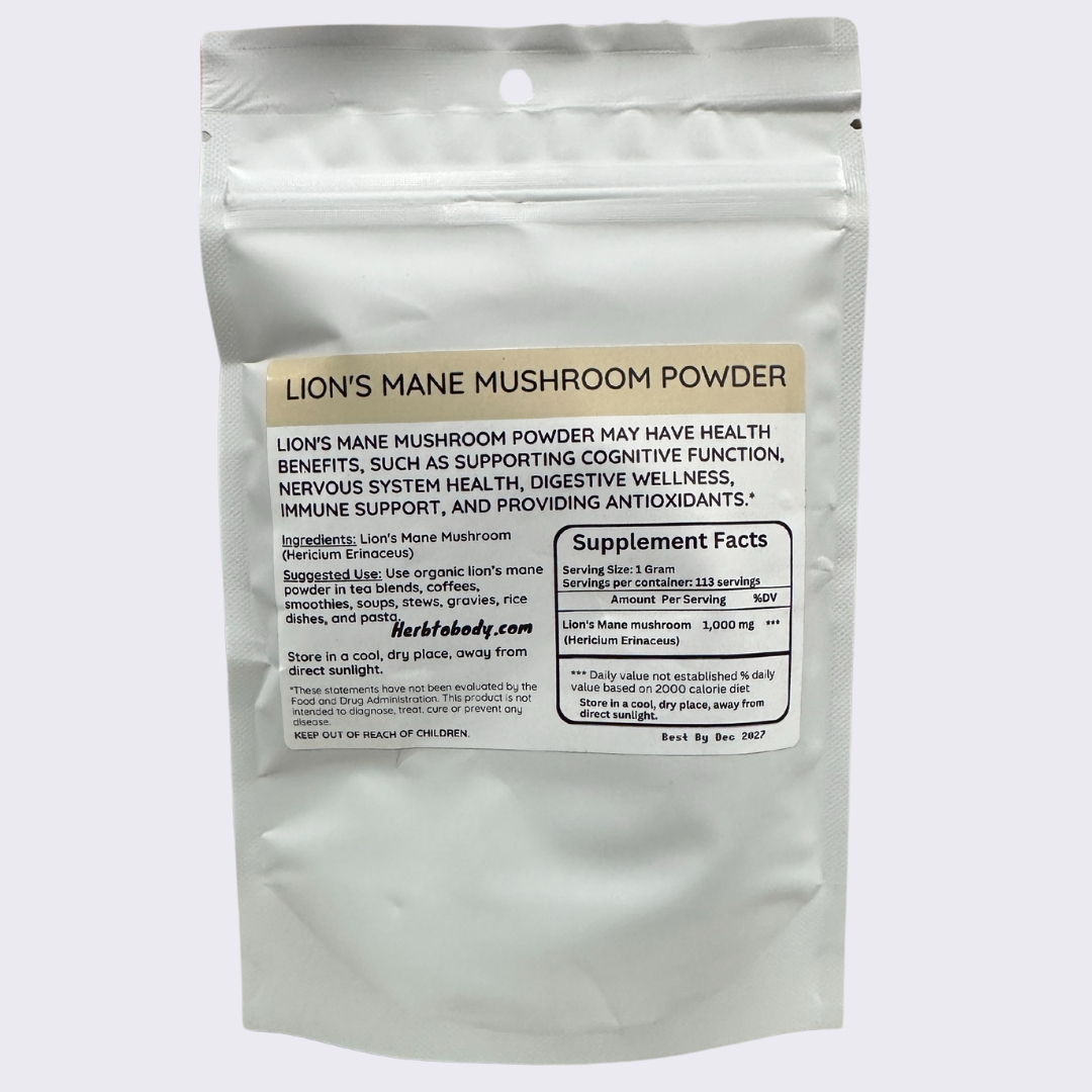 Lion's Mane Mushroom Powder 4oz