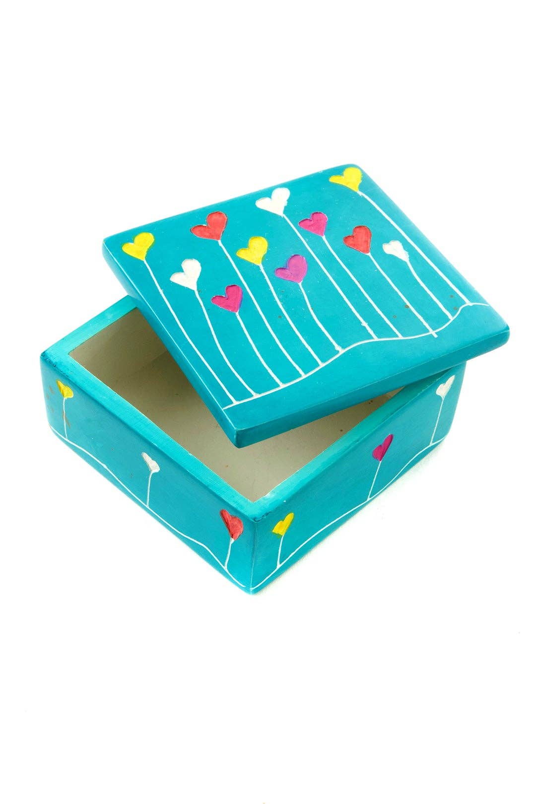 3" Dreamland Soapstone Box in Aqua Blue