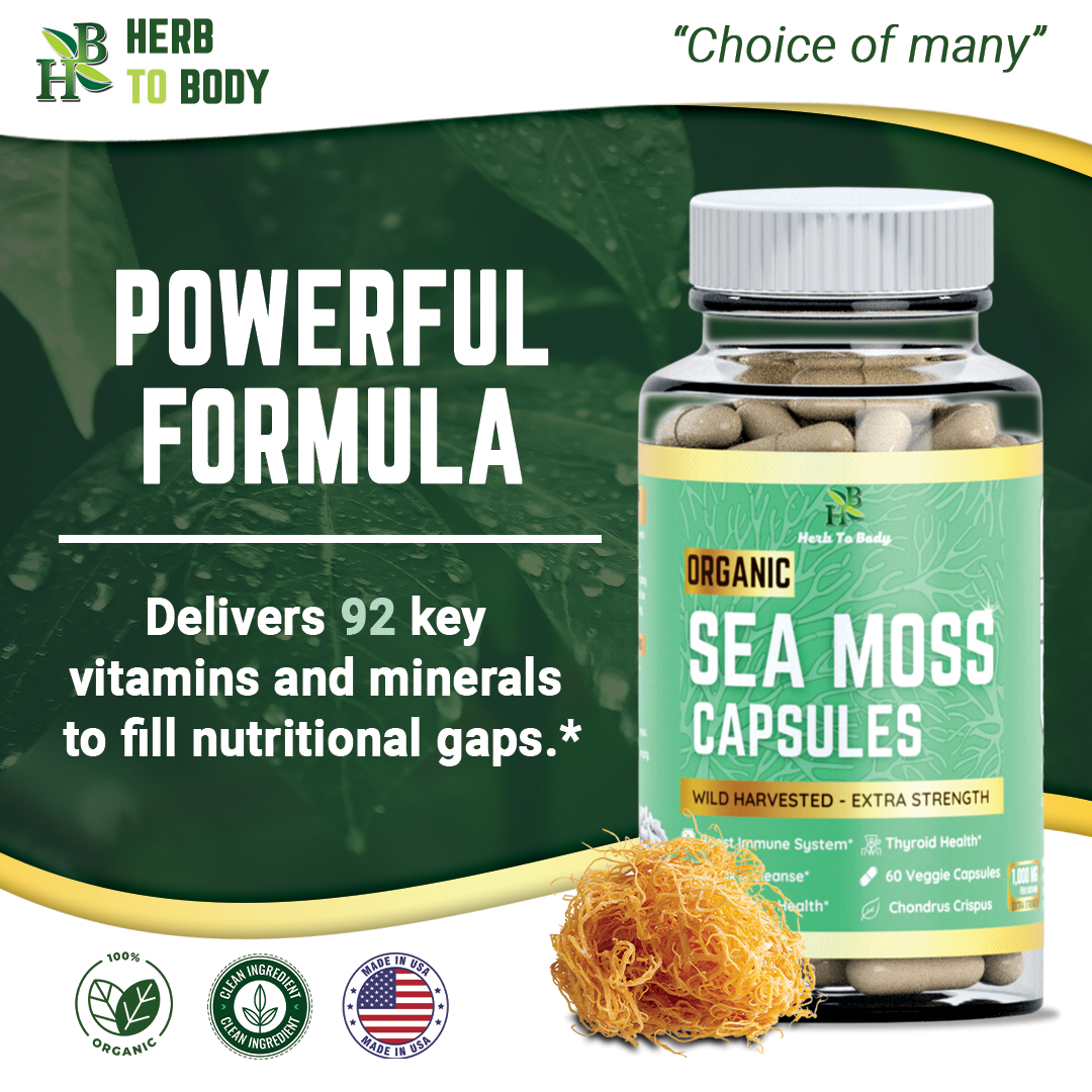 Organic Sea Moss Capsules (60 Capsules)