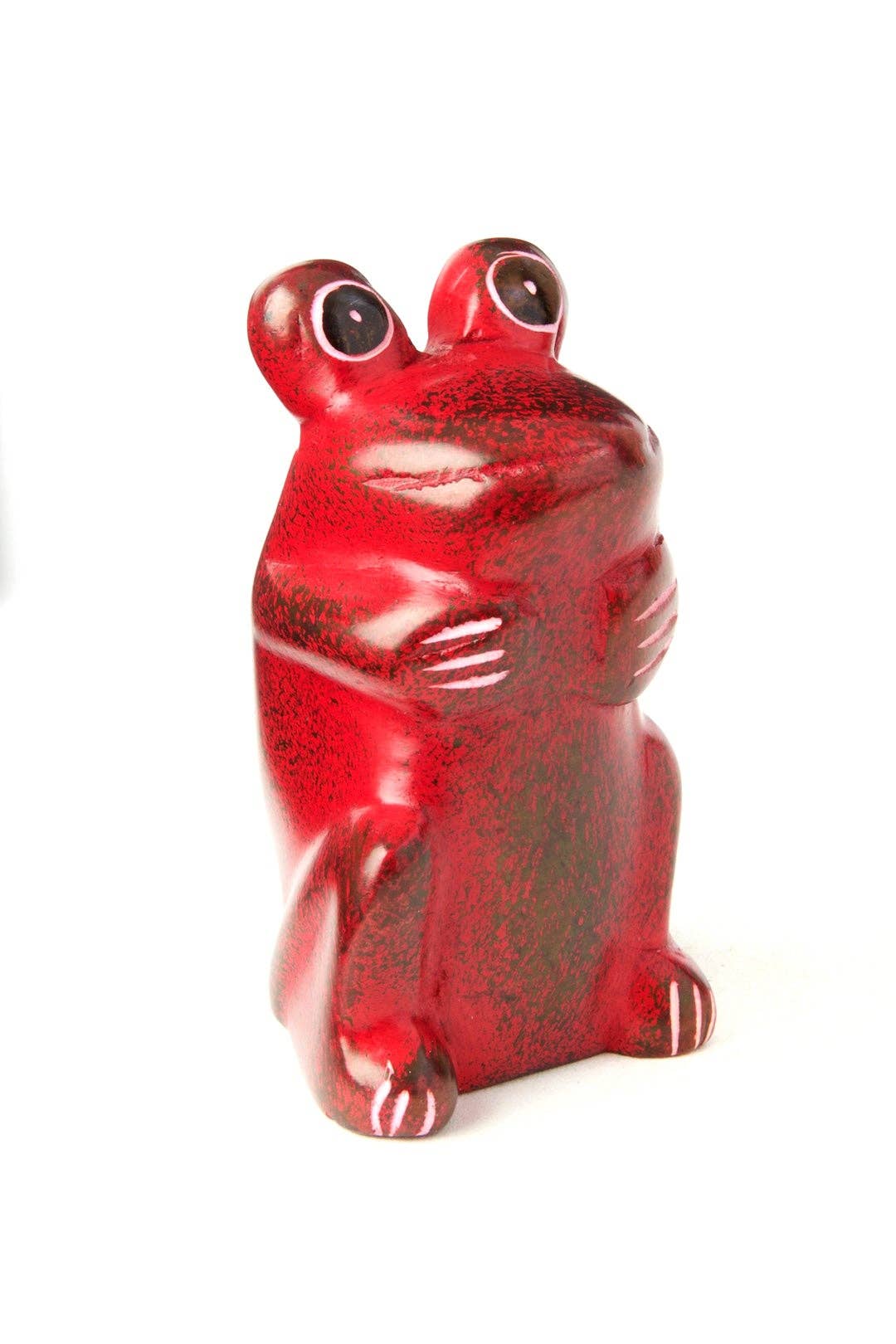 Mini Soapstone Funny Frogs