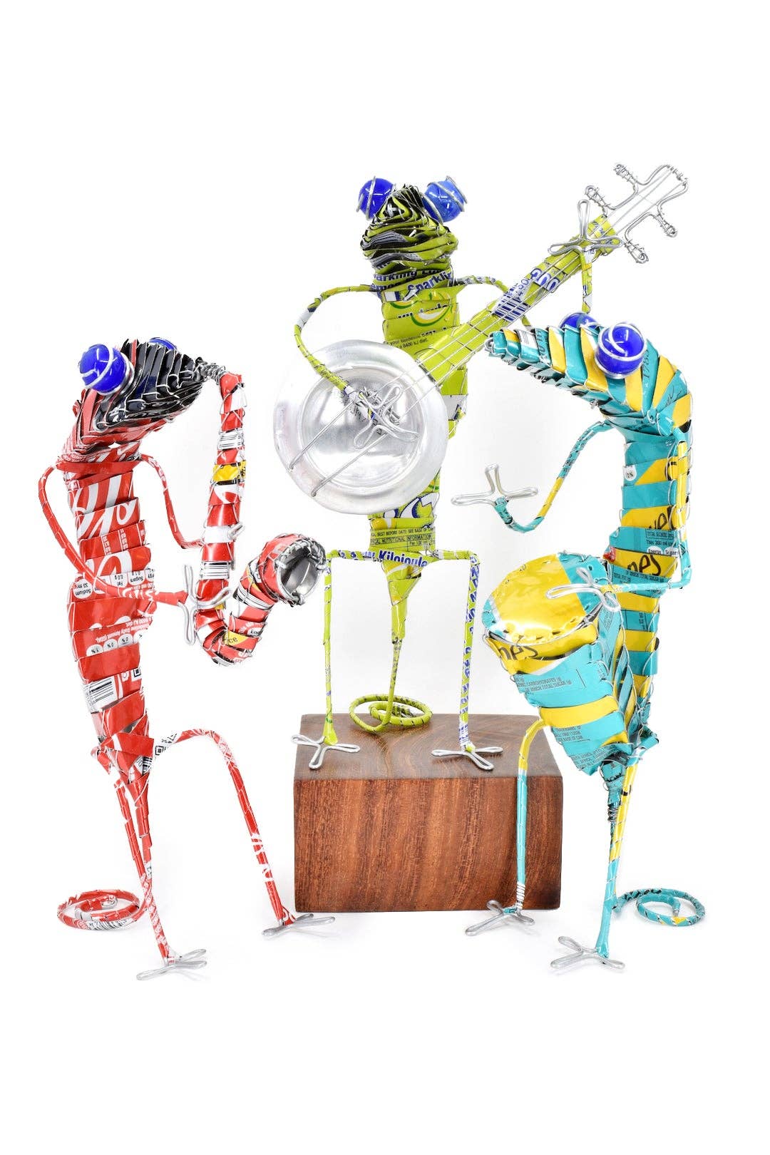 Groovy Gecko Band Drummer Sculpture - Assorted Colors