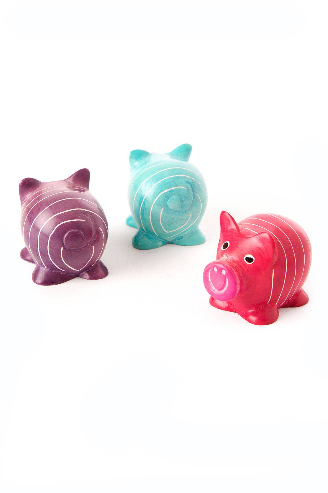 Colorful Soapstone Pigs