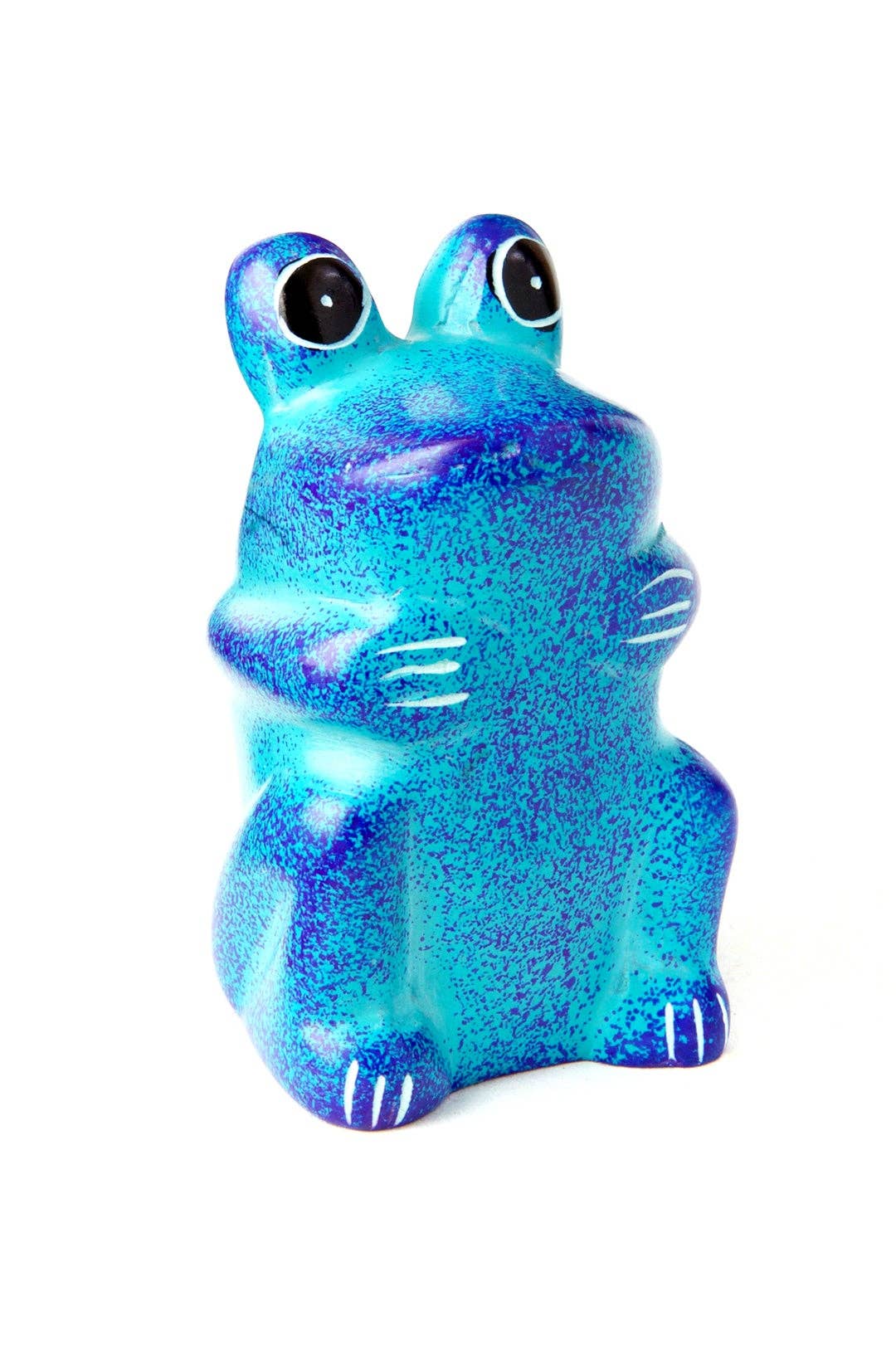 Mini Soapstone Funny Frogs