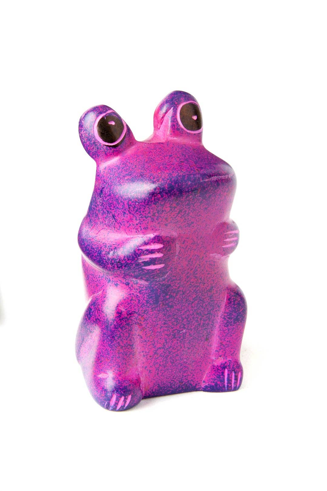 Mini Soapstone Funny Frogs