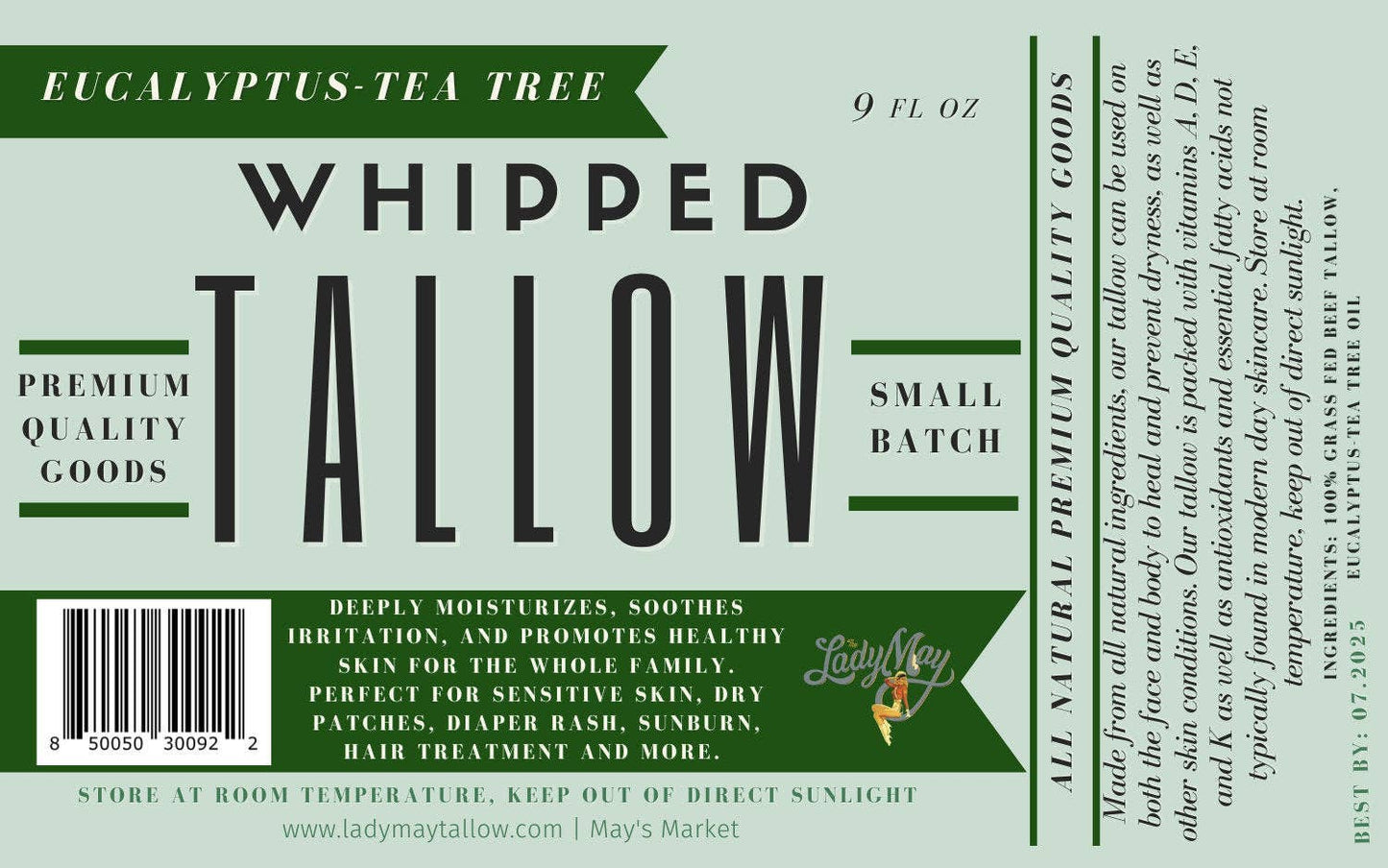 Eucalyptus Tea Tree Whipped Tallow Moisturizer