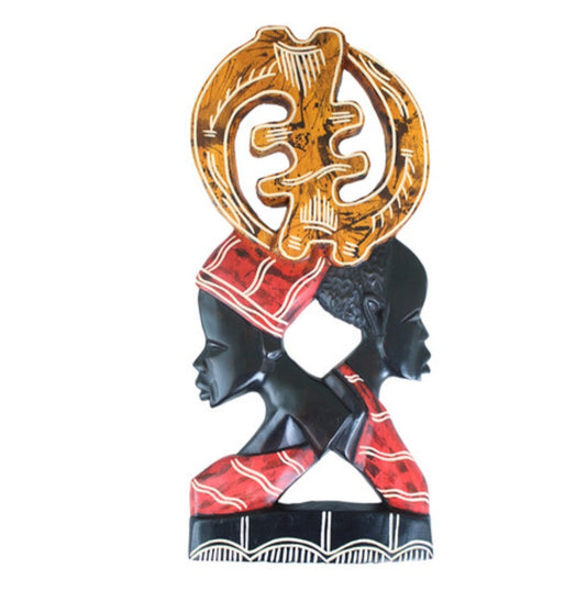 Gye Nyame Couple Wall Sculpture