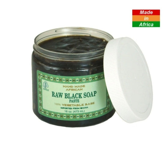 Ghanaian Raw Black Soap Paste -16 oz