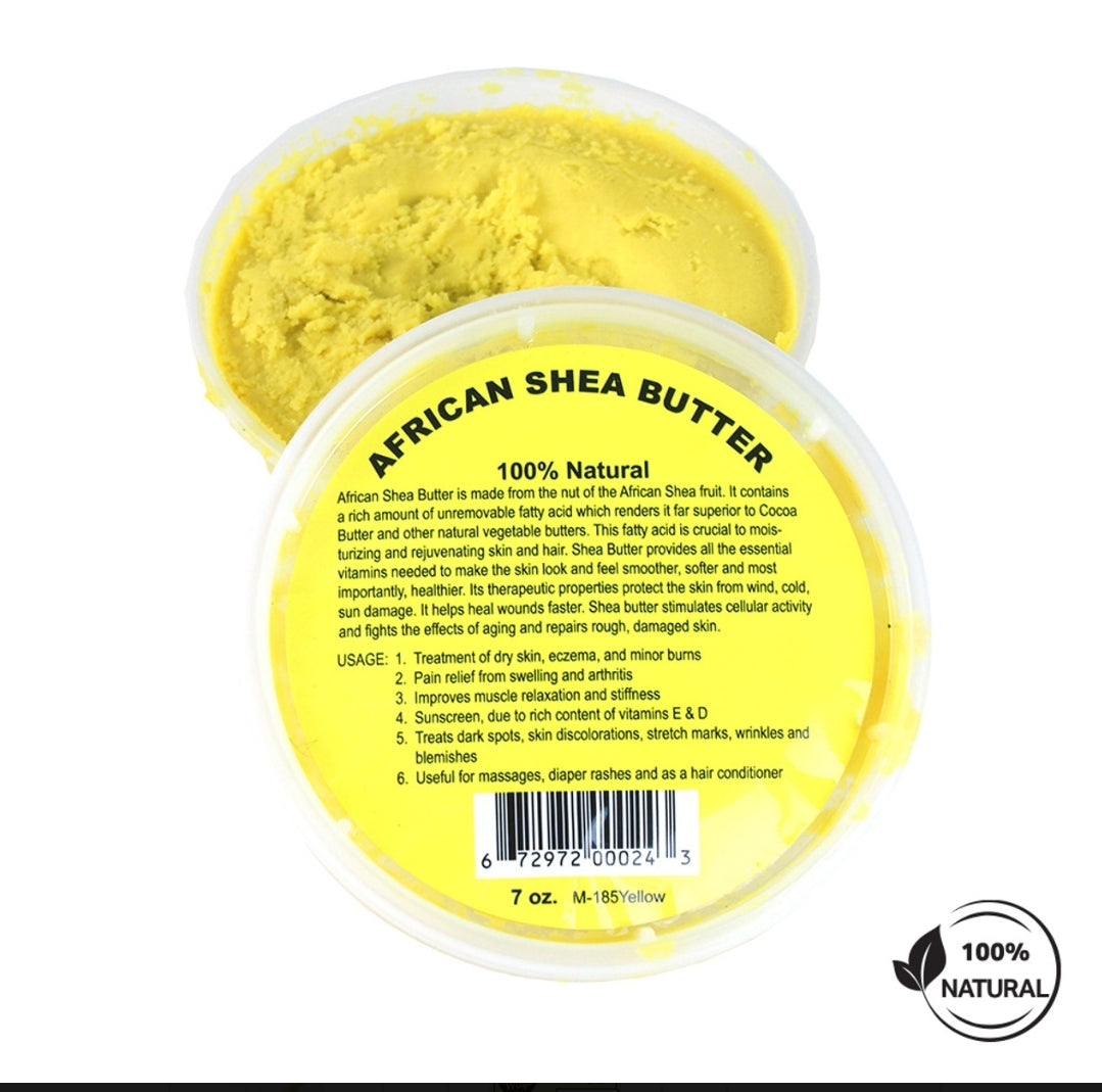 100% African Shea Butter Yellow 8 oz