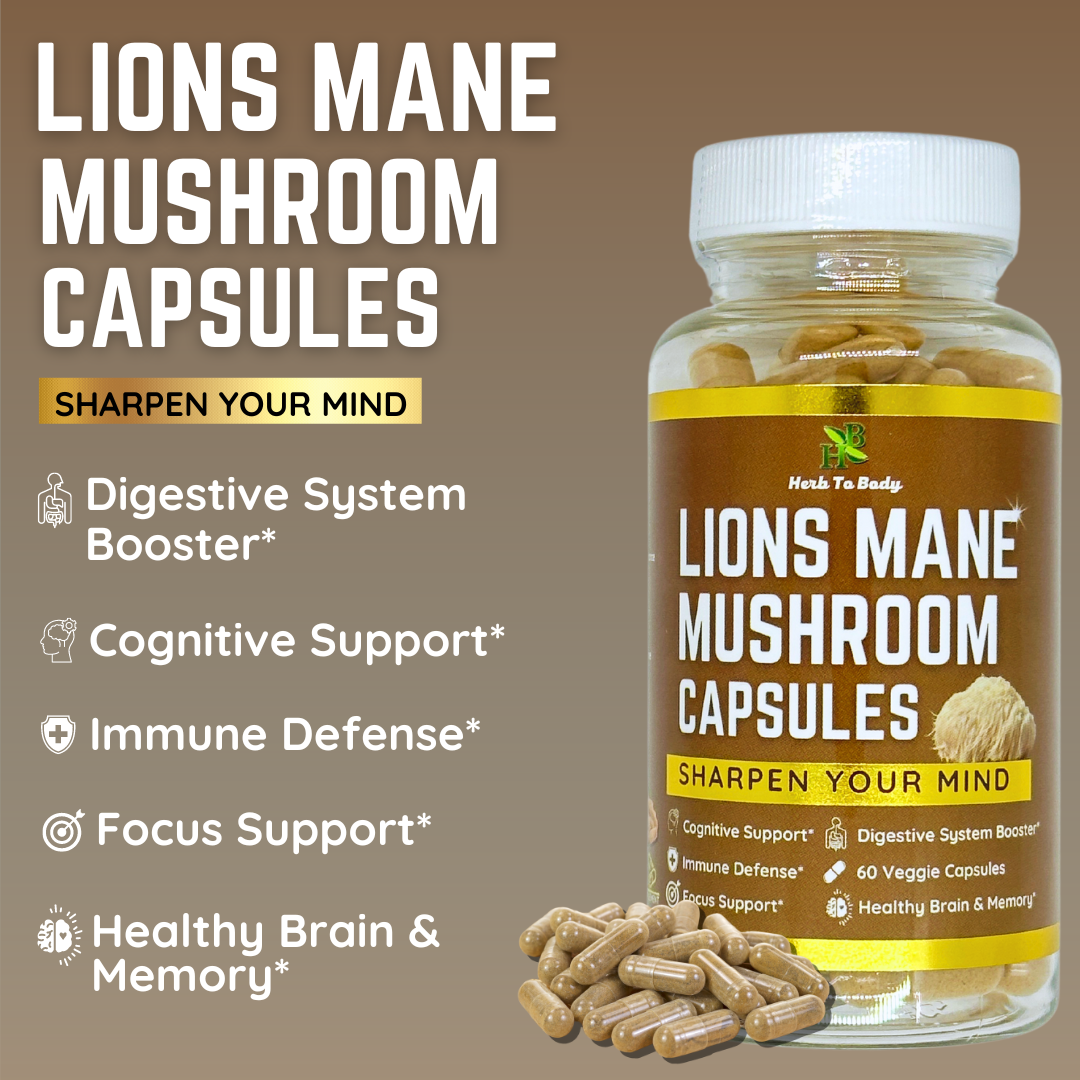 Lions Mane Mushroom - 60 Capsules