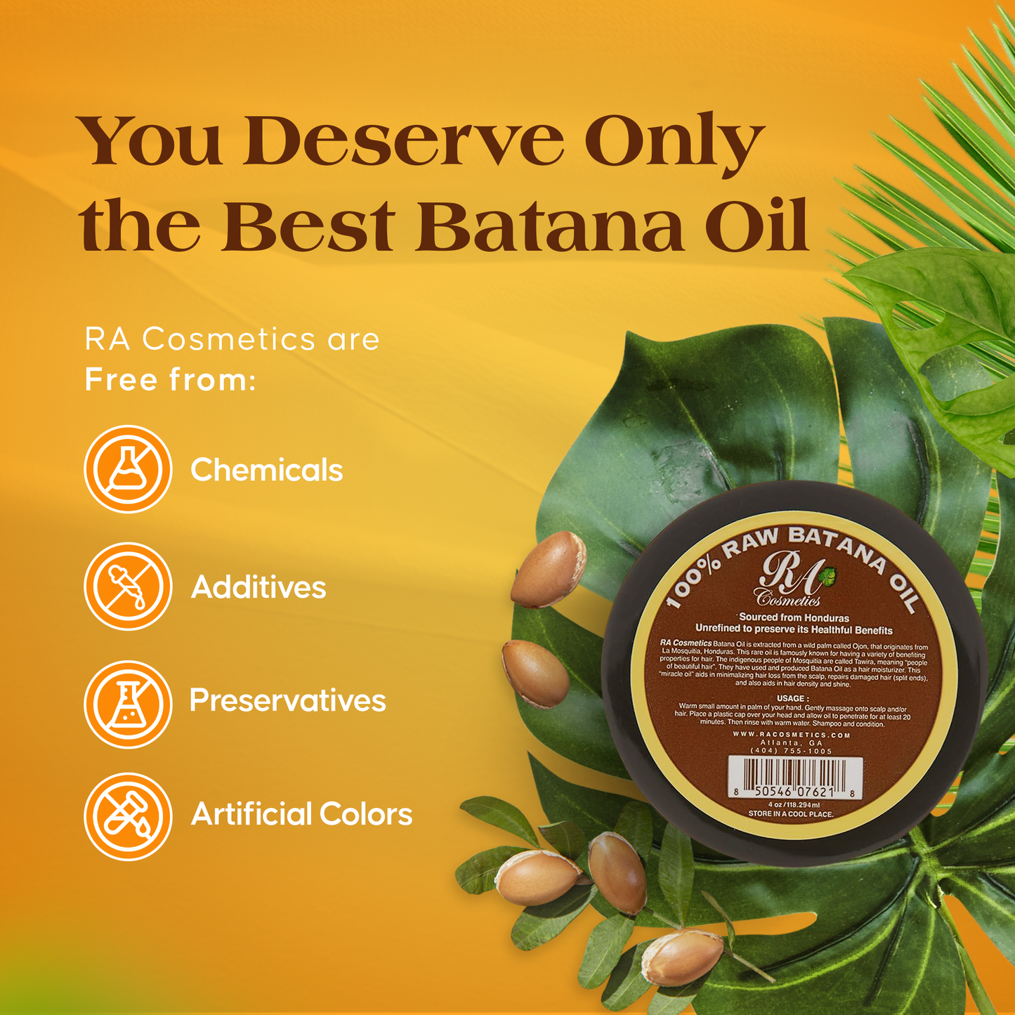 100% Raw Batana Oil 4oz