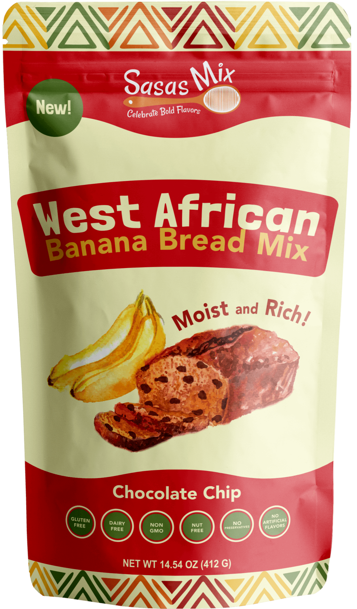 Chocolate Chip West African Banana Bread Baking Mix