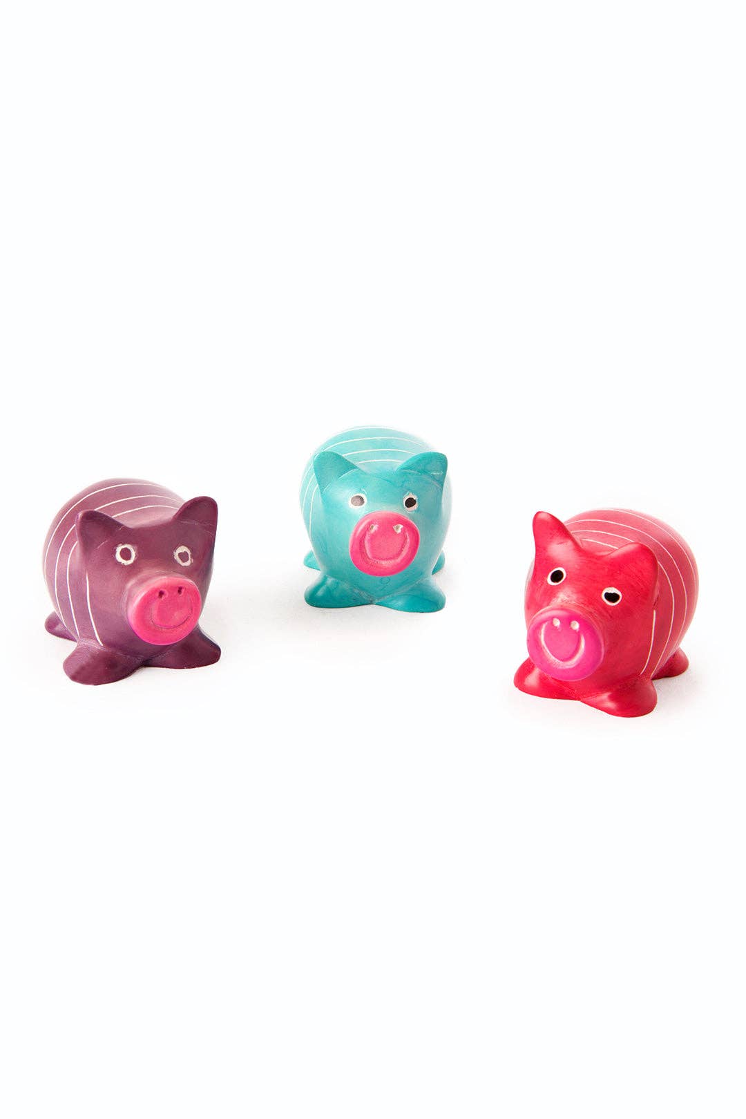 Colorful Soapstone Pigs