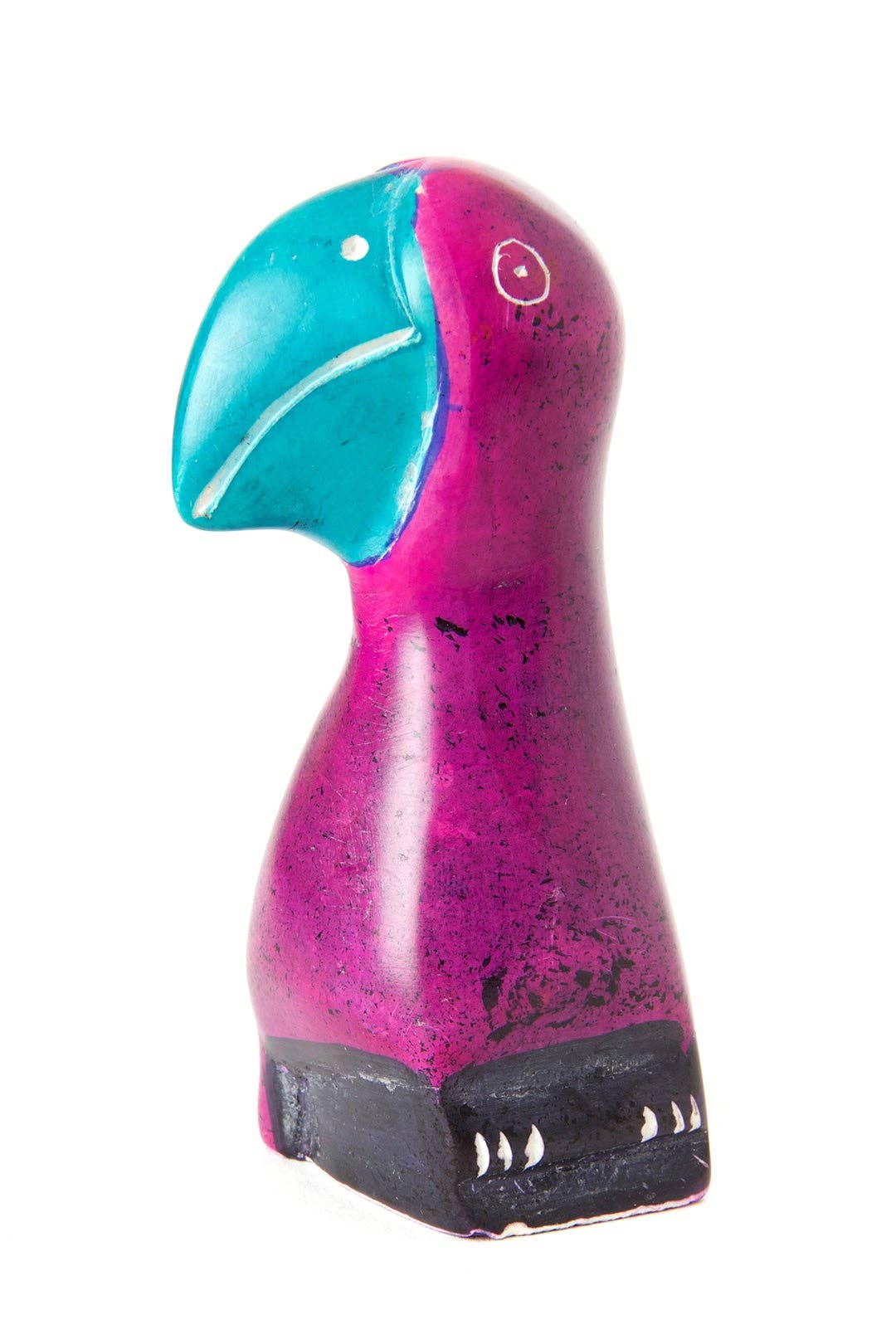 Colorful Hand Carved Soapstone Toucans