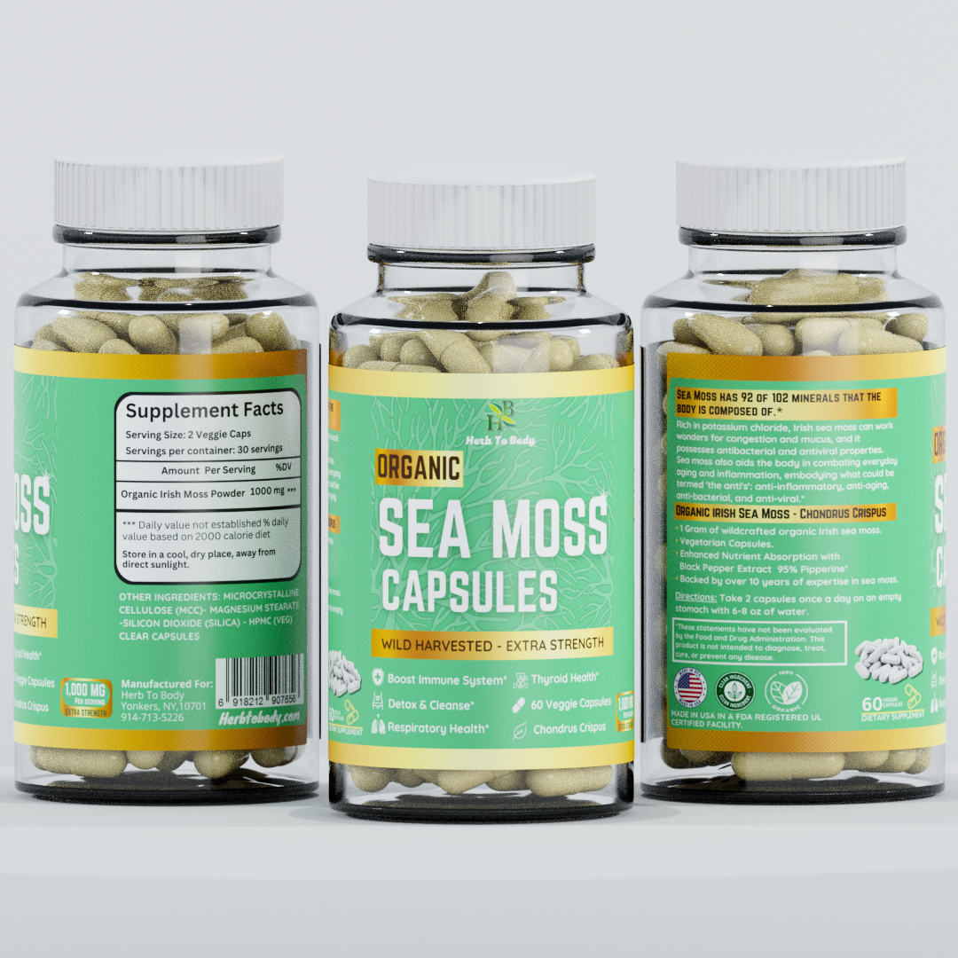 Organic Sea Moss Capsules (60 Capsules)